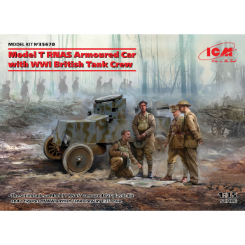 Model T RNAS Armour car + British tank crew